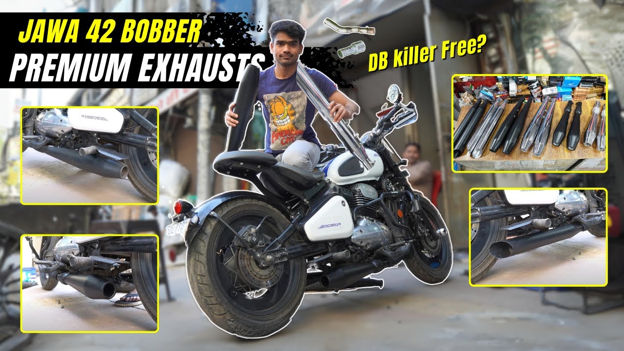 Jawa 42 Bobber Exhaust | 42 Bobber Silencer |Jawa Exhaust Sansclassicparts #bobberexhaust #jawayezdi