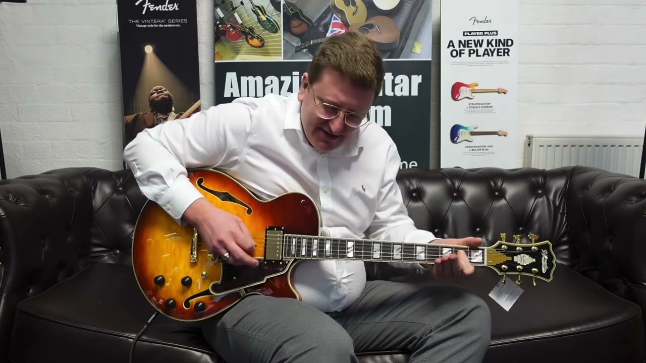 D'Angelico Excel SS XT Iced Tea Burst Quilt Electric Guitar | Demonstration From Rimmers Music