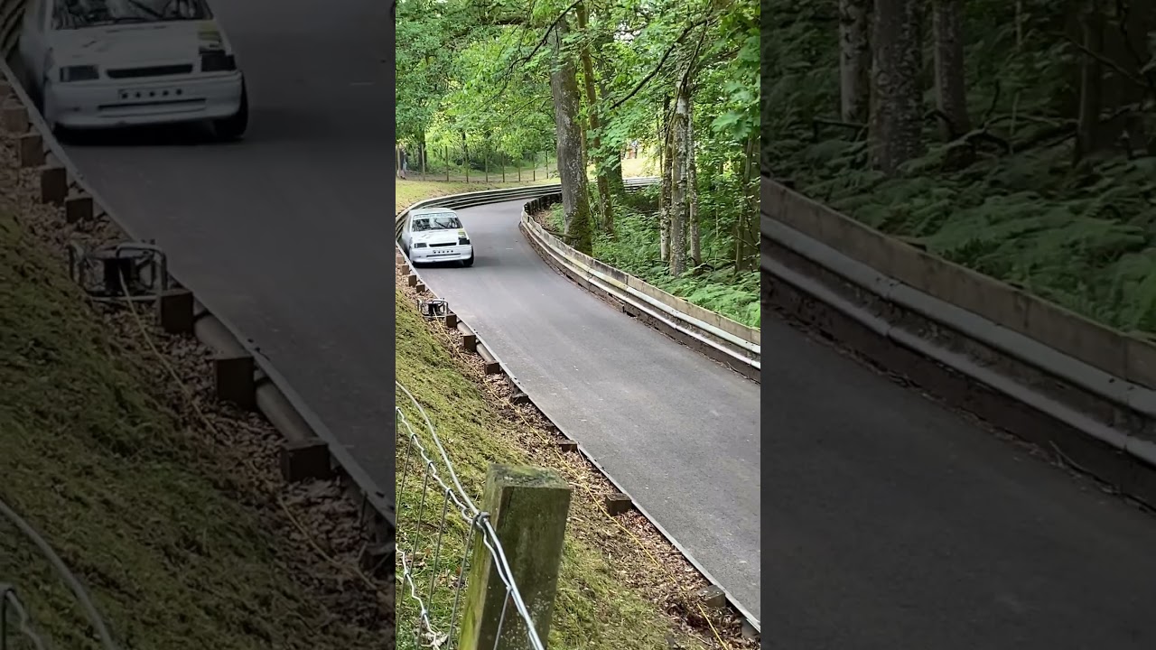 Nova crashes at Doune hillclimb