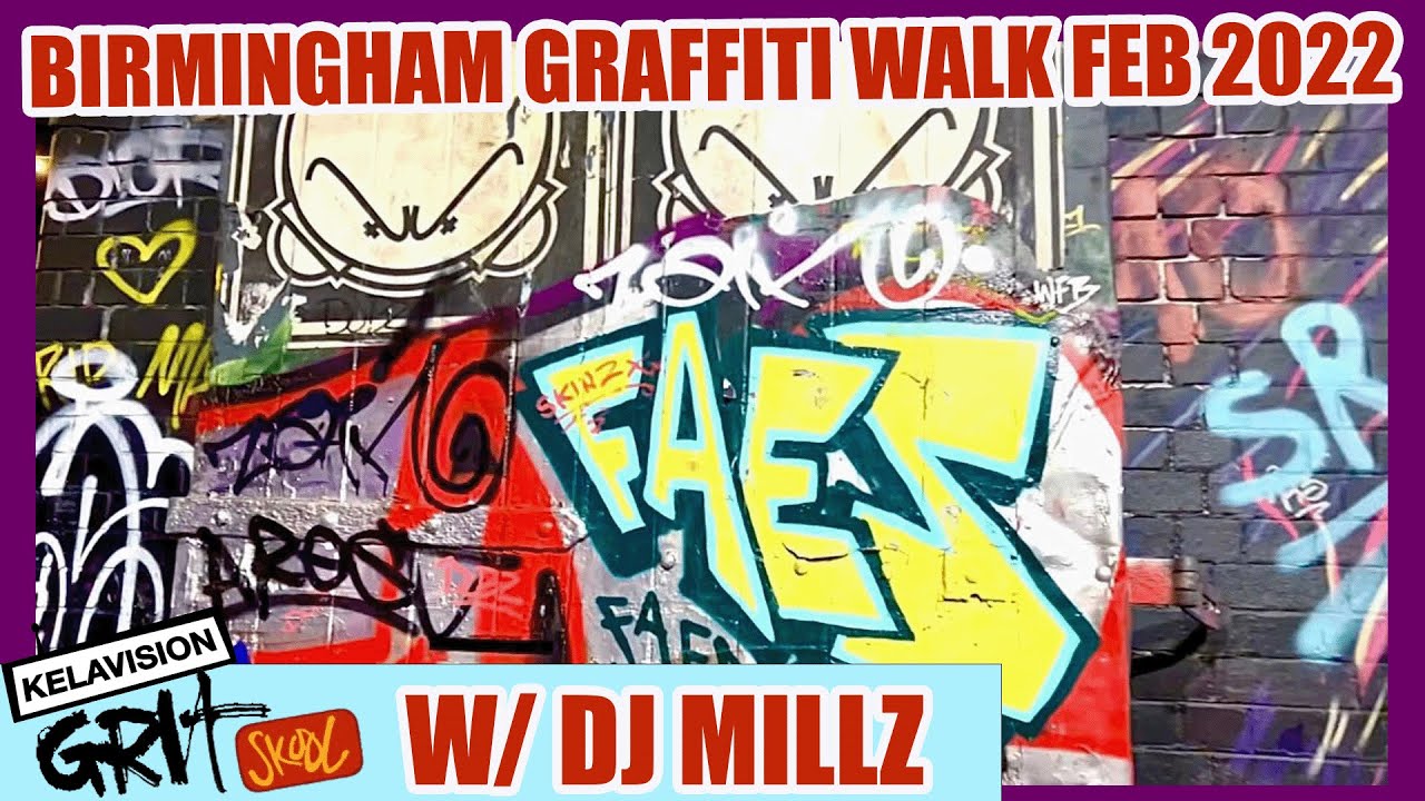 BIRMINGHAM GRAFFITI WALK TOUR DJ MIX ,  W/DJ MILLZ EXCLUSIVE D&B MIX, FEB 2022.