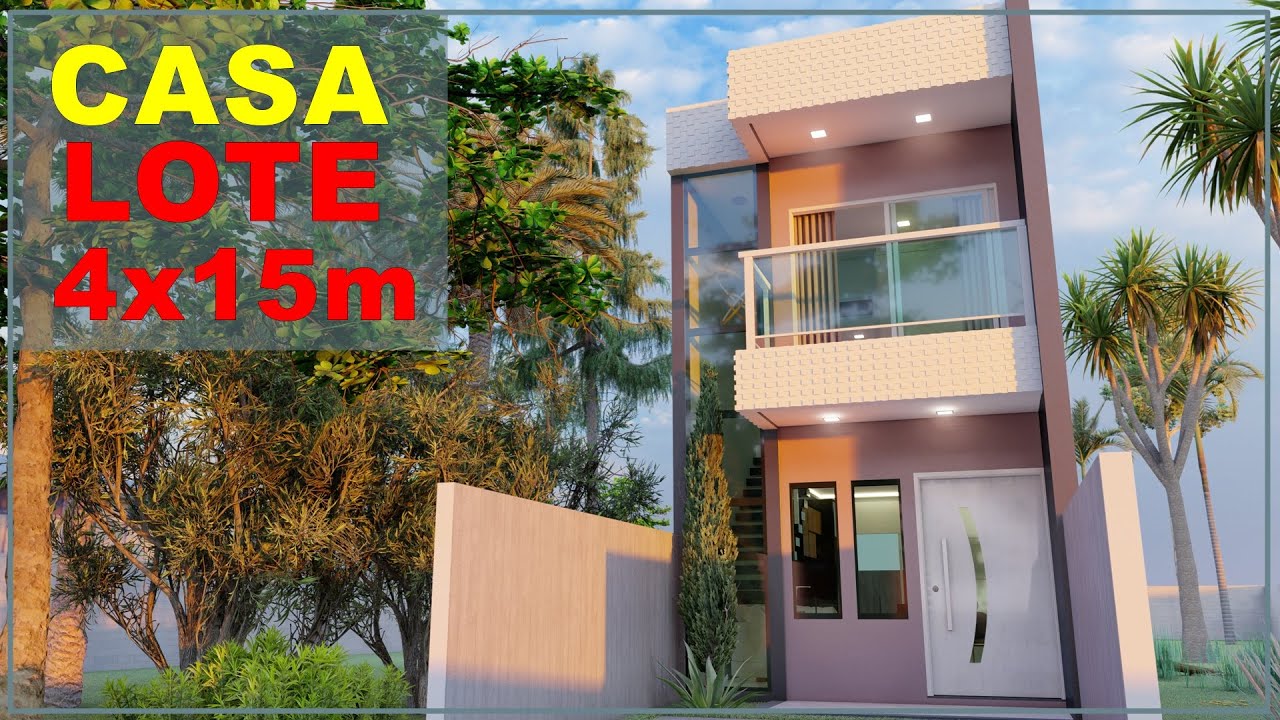 Casa pequena e moderna | TERRENO 4x15 | Sobrado