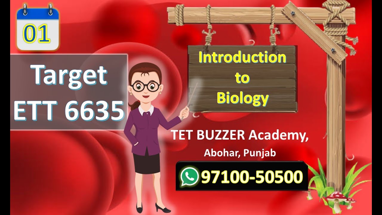 Biology| ETT 6635 Jobs| Introduction to Biology (Day-1)| Ritika Mam| TET BUZZER