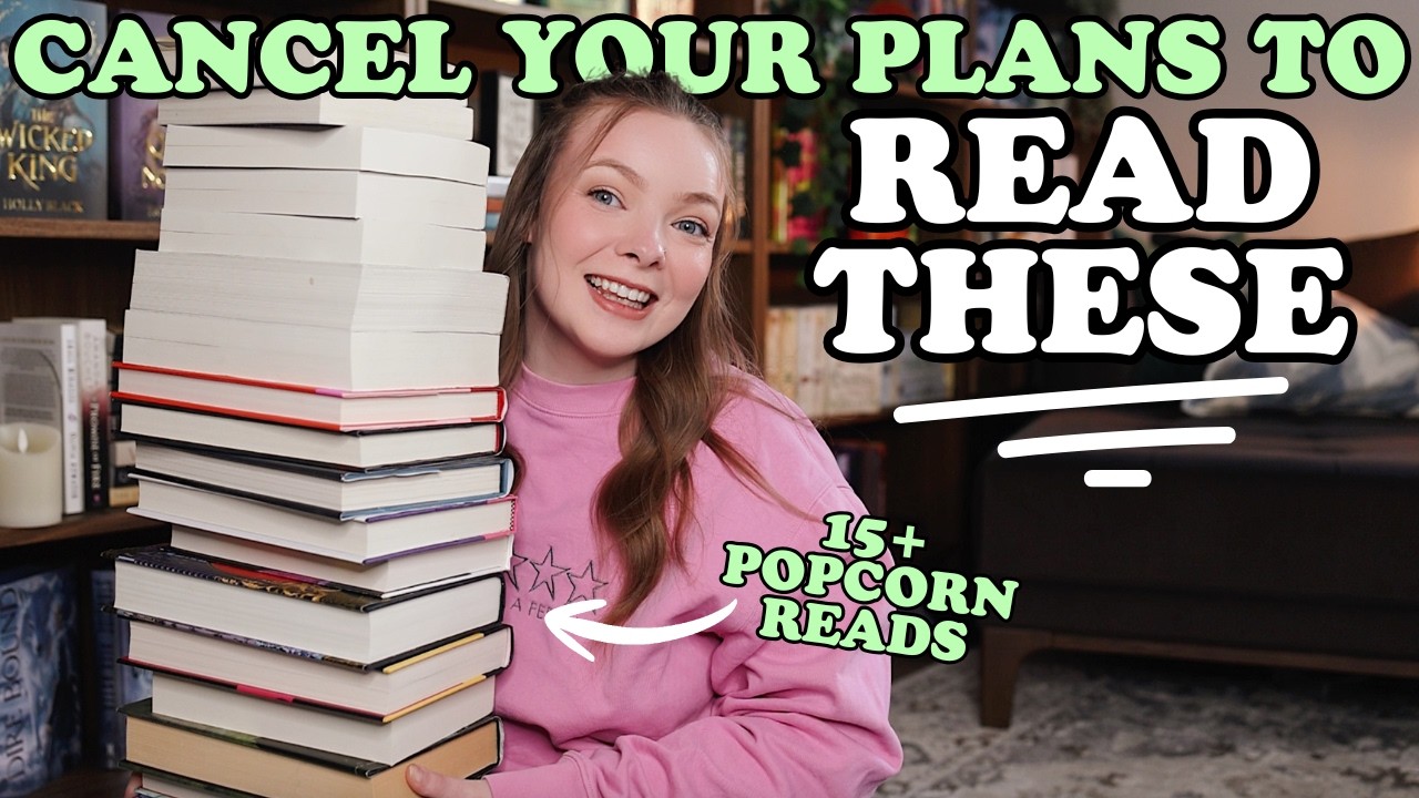 15+ books you won't be able to put down! 🍿popcorn reads for a readathon