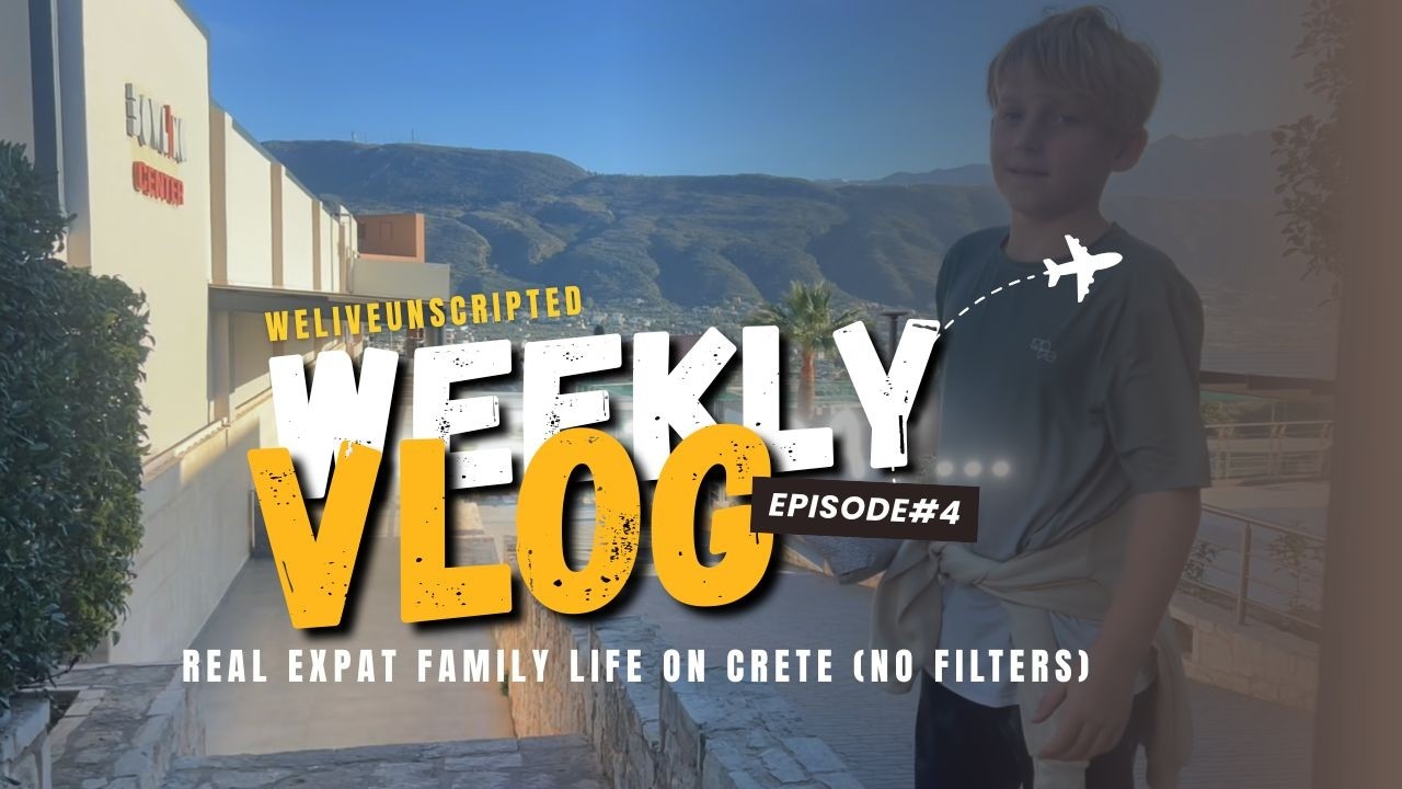 Vlog#4 - school projects, greek birthdays, mom & son dates and life in between! Living in Crete 🇬🇷