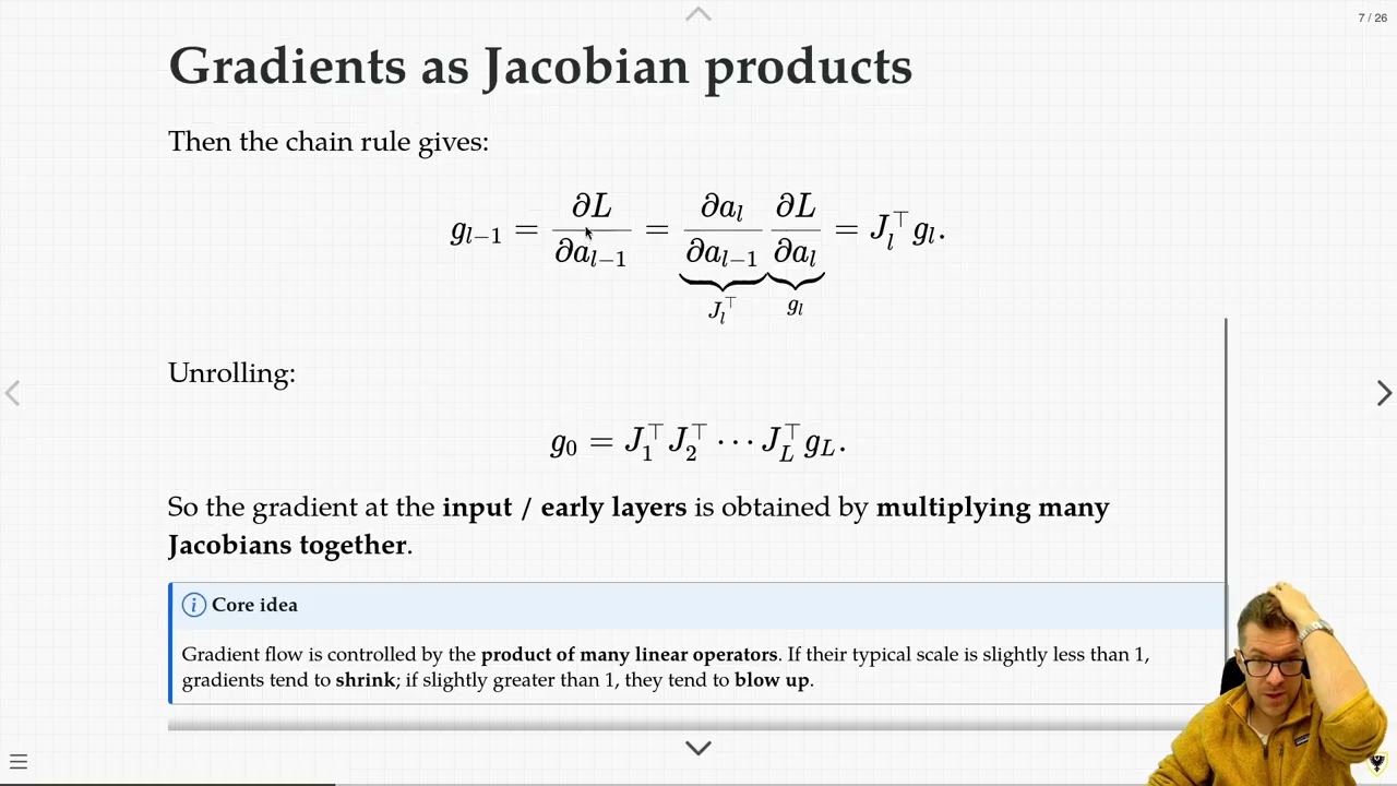 CSCI 3151 - M33 -  Deep networks & gradient flow