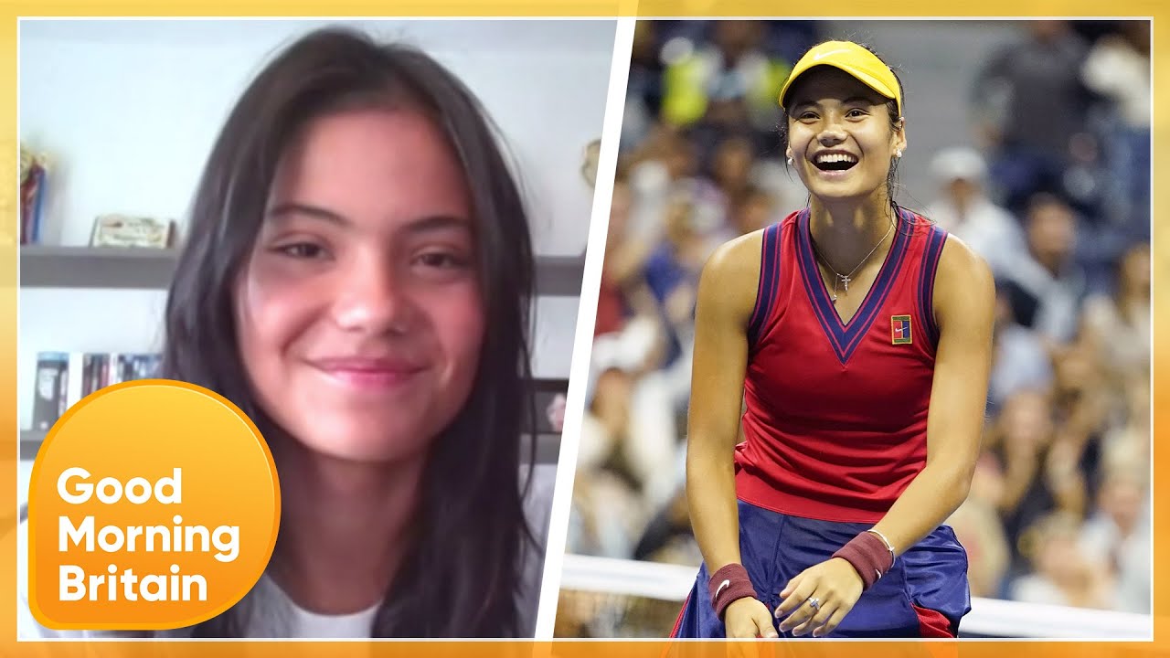 US Open Champion Emma Raducanu Reveals Her Prize Money Plans & Tennis Court Obstacle | GMB