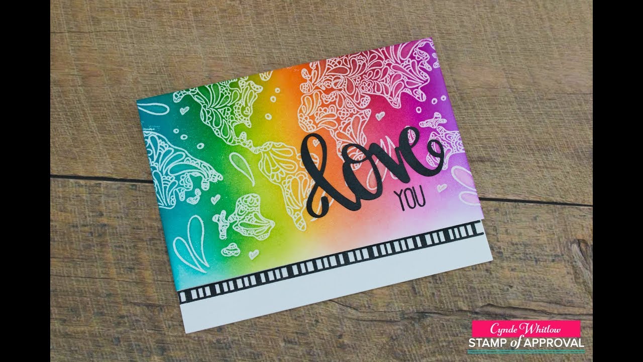 Emboss Resist with Catherine Pooler Love Is In The Air Stamp of Approval