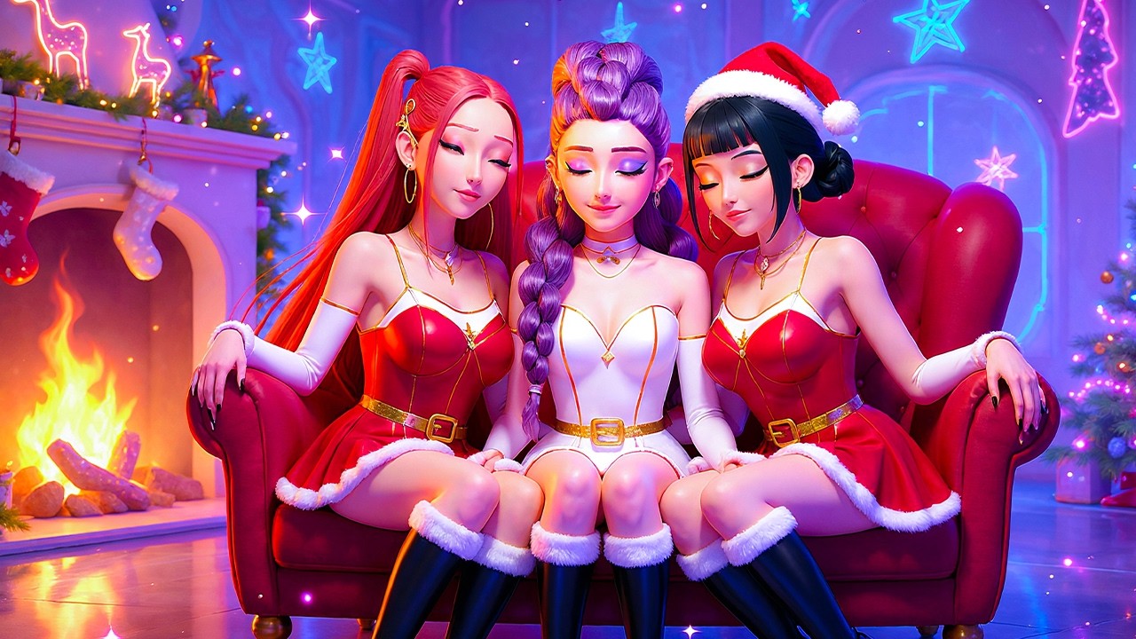 Sleep Tight With Huntrix Kpop Demon Hunters💤 Healing Sleep Music Eliminate Stress And Calm The Mind