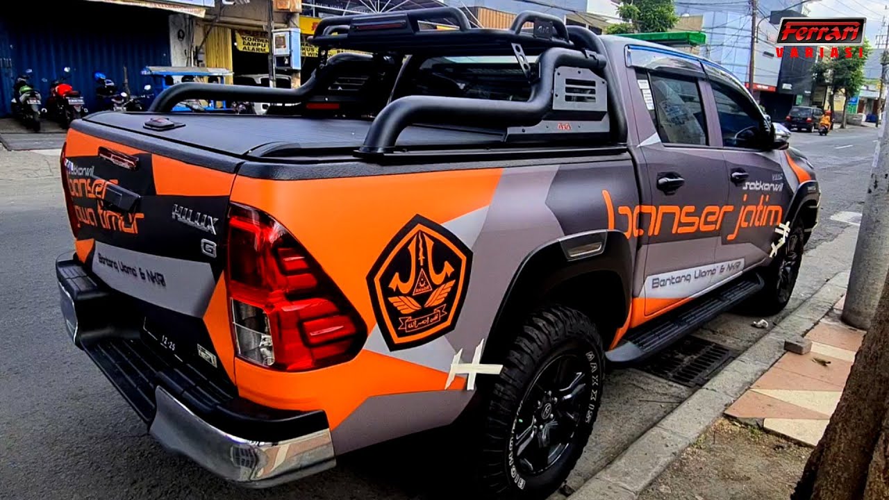 Thanks BANSER JATIM Pasang Roller lid + Roll bar Hilux Rocco | FERRARI VARIASI SURABAYA