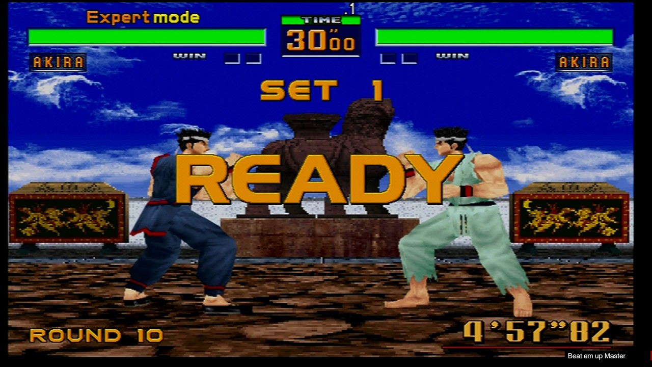 Virtua Fighter 2 ver. 2.1 Expert Mode Akira Sega Saturn Gameplay