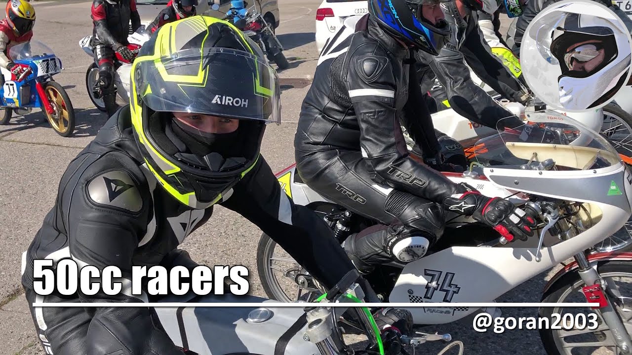 50cc racing motorcycles - 70s and 80s sound nostalgia