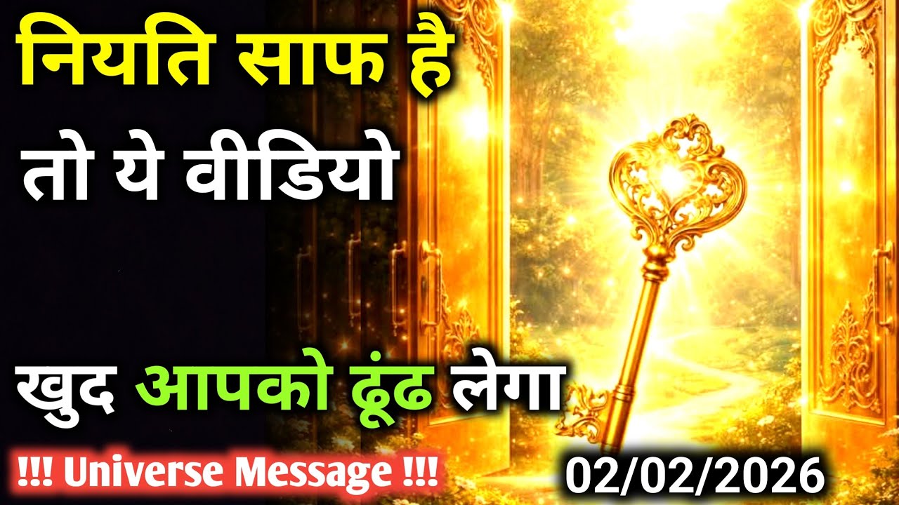 2 फ़रवरी को अगर ये वीडियो मिला है तो आप खास हैं और पवित्र भी |  Universe Message | Universe | Divine