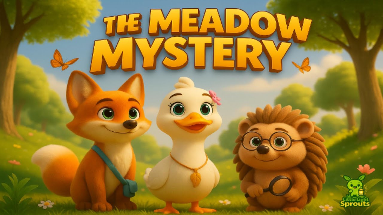 🦊🪶🔍 The Meadow Mystery | A Story of Friendship, Curiosity, and Kindness 🌸| Little Lights Sprouts