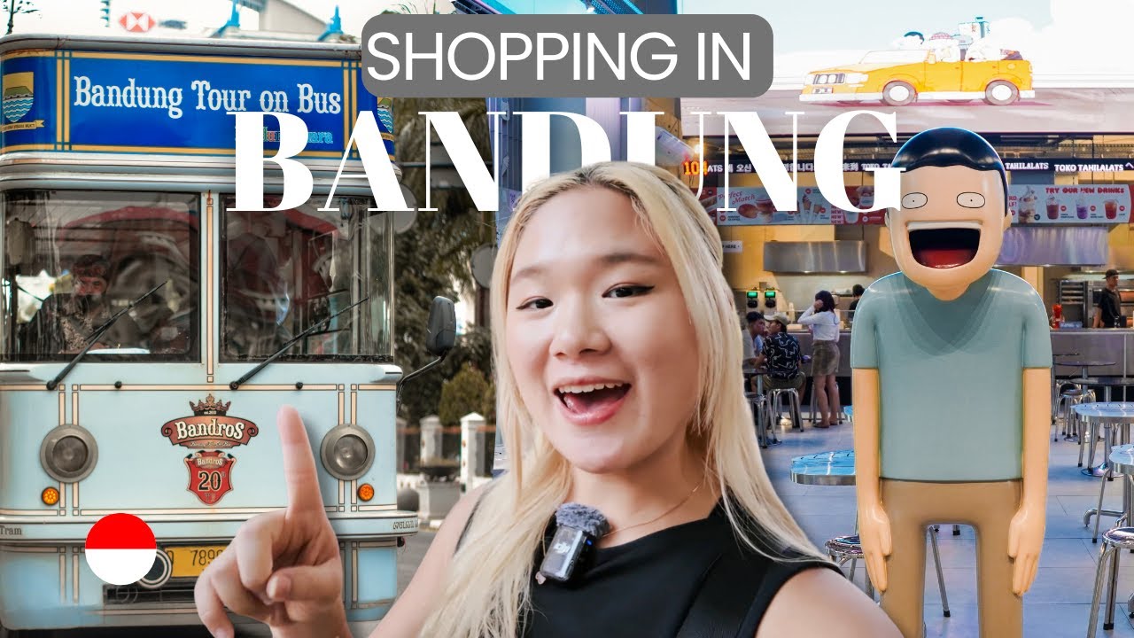 Shopping in Bandung and Traditional Food | Indonesia Travel Vlog 🇮🇩