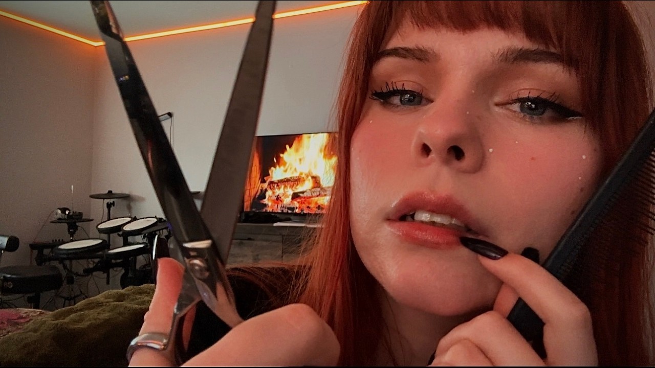 ASMR Midnight Barber Part 2 (Cutting Your Hair While You Sleep)