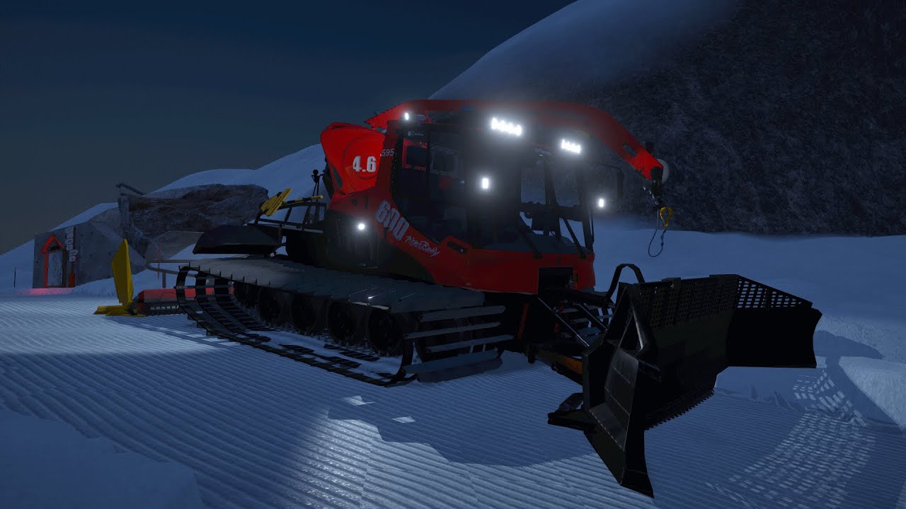 Pistenbully 600 W - Gameplay cabview - Work in progress - Winter Resort simulator 2