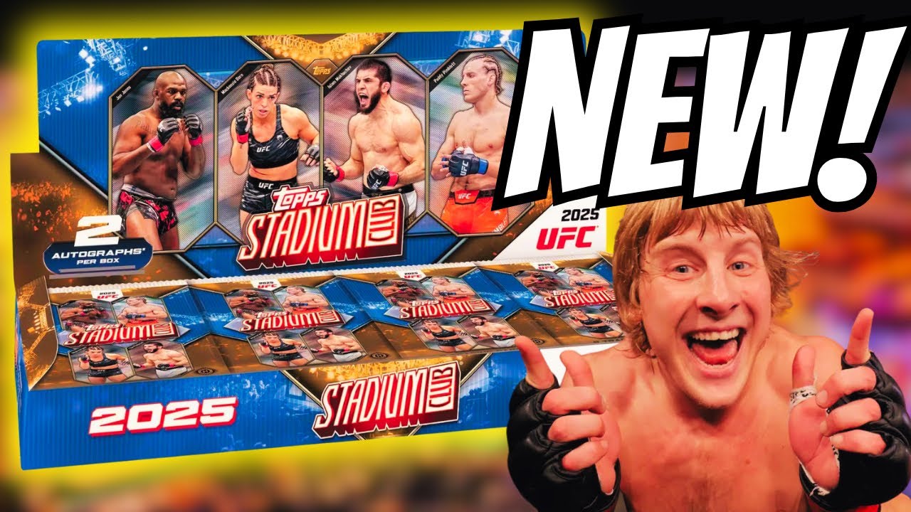 🔥Huge AUTO + GIVEAWAY!🔥2025 TOPPS STADIUM CLUB UFC HOBBY BOX!