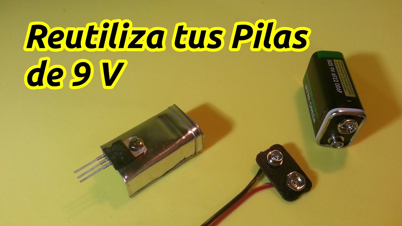 Portapilas y Disipador de Calor Gratis Reciclando tus Pilas de 9 Voltios