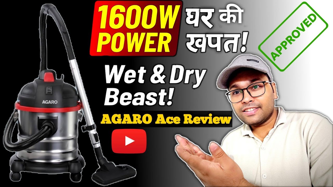 AGARO Ace Vacuum Cleaner Review | 1600W पावरफुल Wet & Dry क्लीनर | सच में बेस्ट है? #Technomber