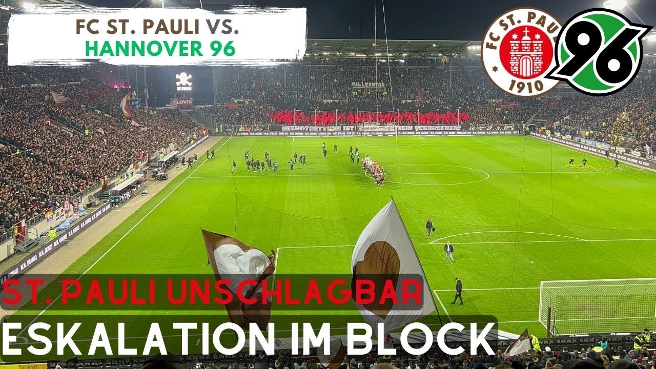 KOMPLETTE ESKALATION UND SCHLÄGEREI IM BLOCK! / FC St. Pauli vs. Hannover 96 / FANPRIMUS STADIONVLOG