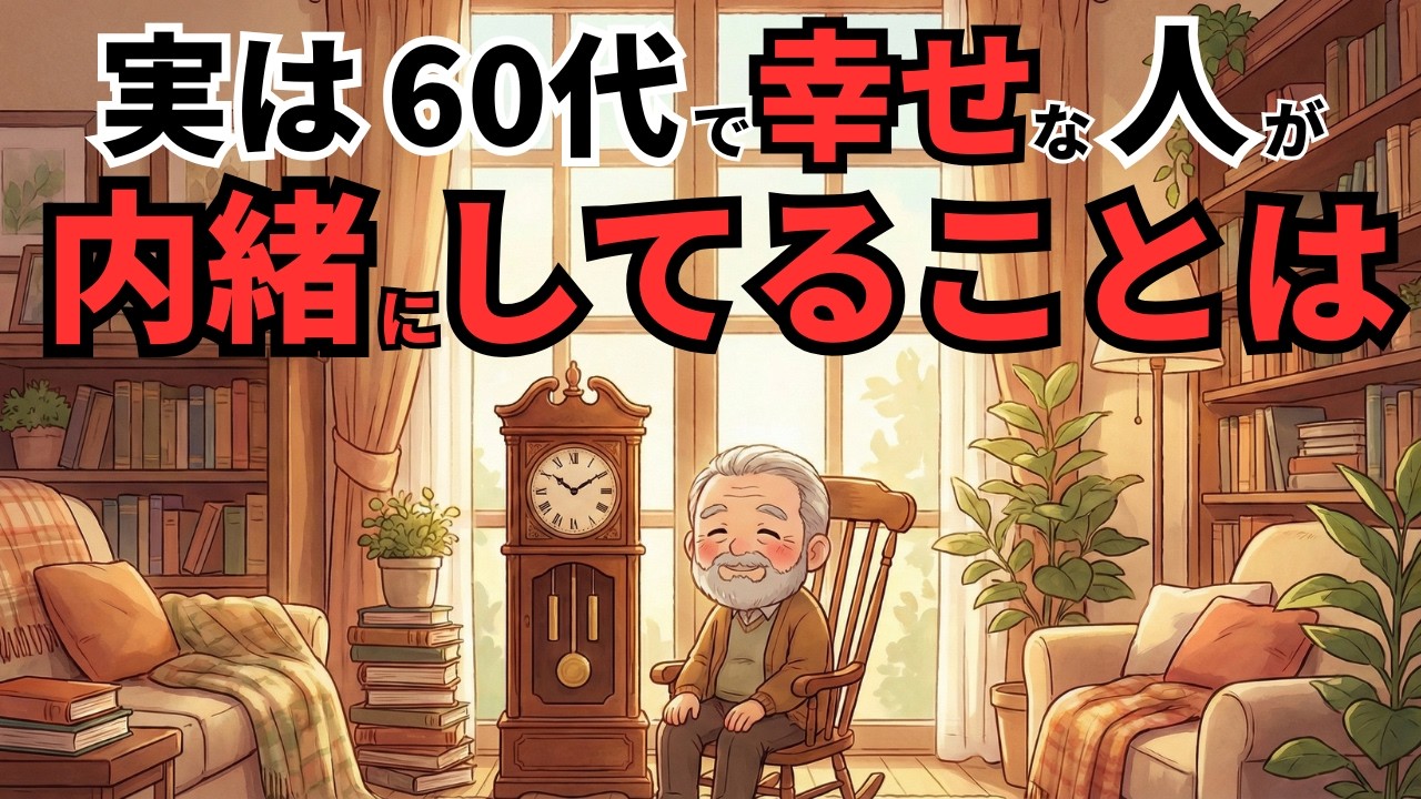 【雑学】本当は教えたくない。60代から幸せになる人の秘密の共通点