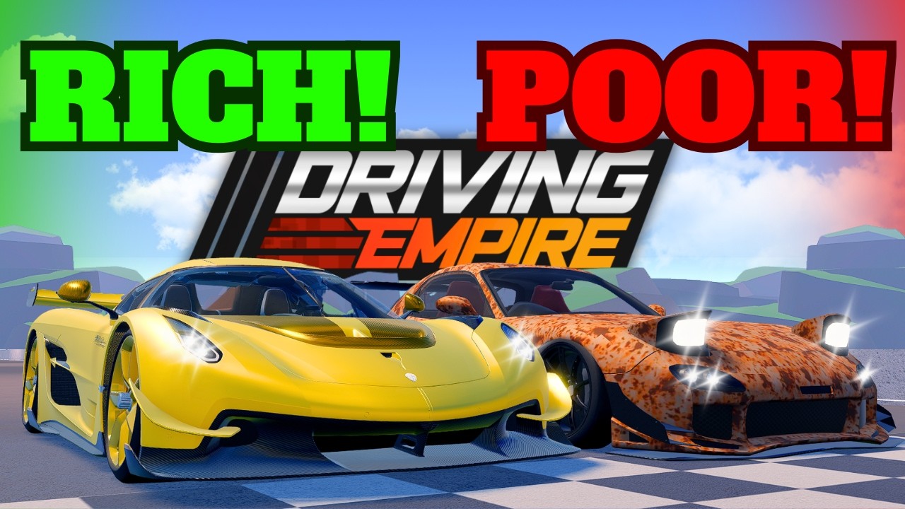 В гонке бедных и богатых в игре Driving Empire!