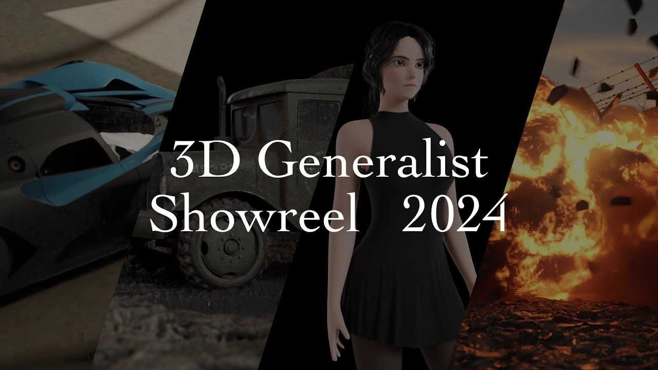 3D Generalist Showreel 2024