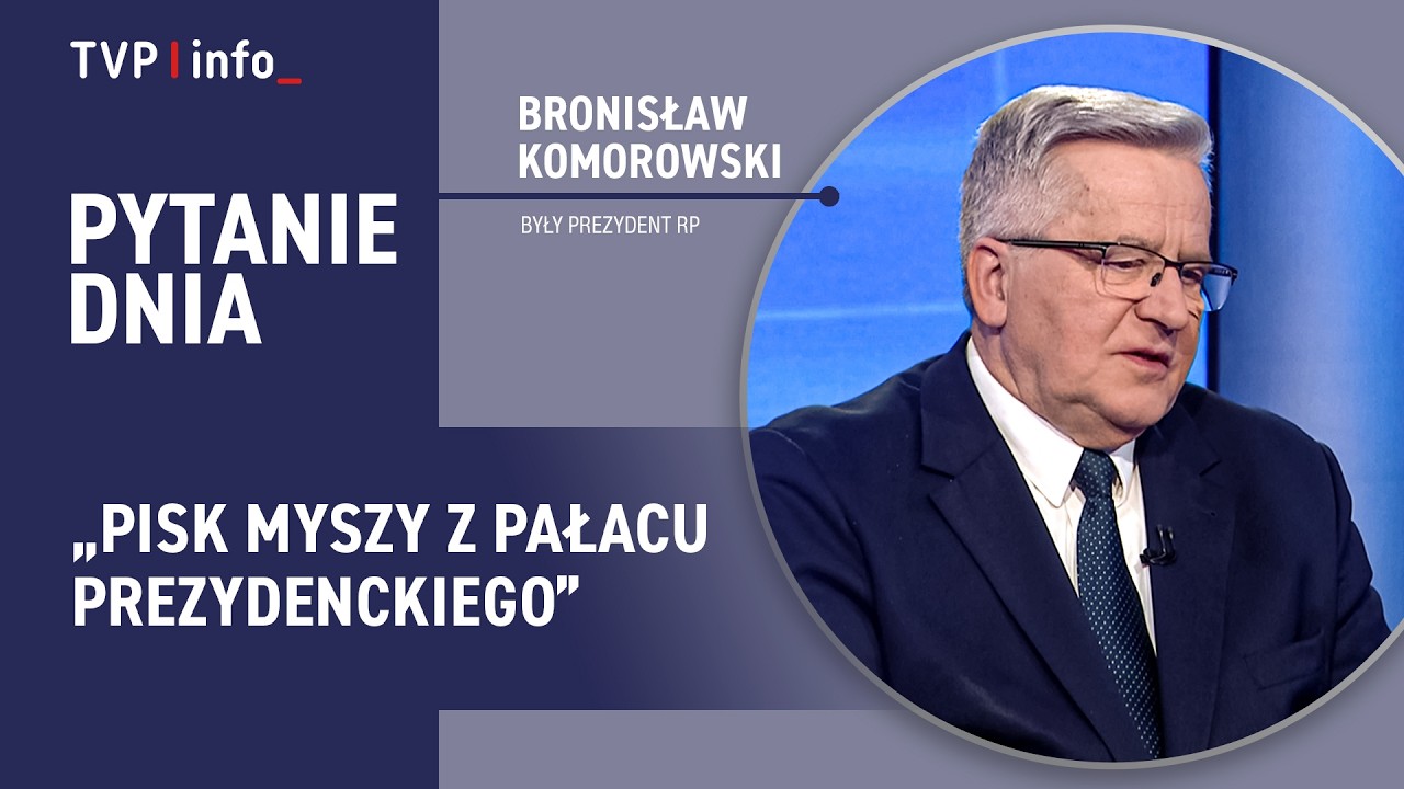 Komorowski: z Pałacu Prezydenckiego wydobył się pisk myszy | PYTANIE DNIA