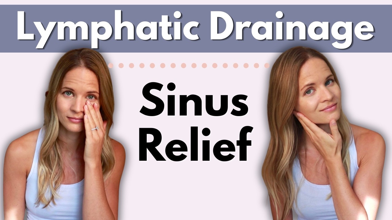 Congestion, Allergy, and Sinus Pressure Relief using Sinus Lymphatic Drainage Massage at Home