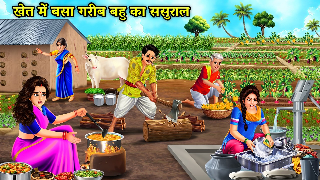 खेतों में गरीब बहु का ससुराल  | दिल छू लेने वाली Saas Bahu Emotional Hindi Story