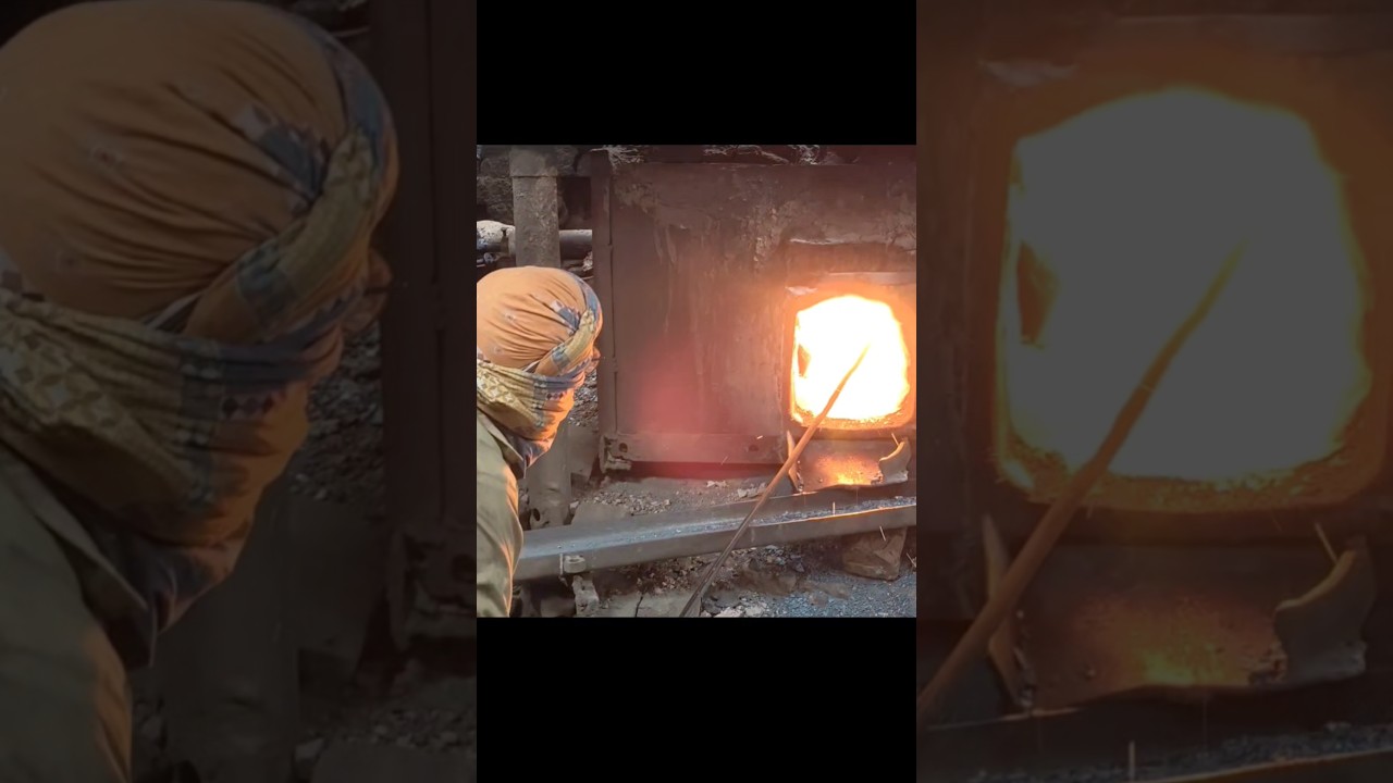 Recycling Process of Old Ship Chain Scrap to Make Tractor Parts | West Recycling