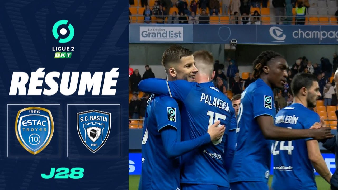 ESTAC TROYES - SC BASTIA (2 - 0) - Résumé - (ESTAC - SCB) / 2023-2024