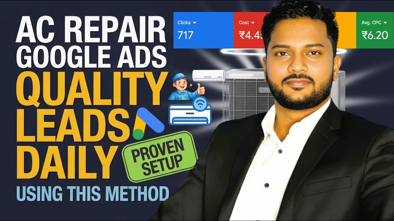 Google Ads For Ac Repair |How to Setup Google Ads for Ac Repair Service in 2026