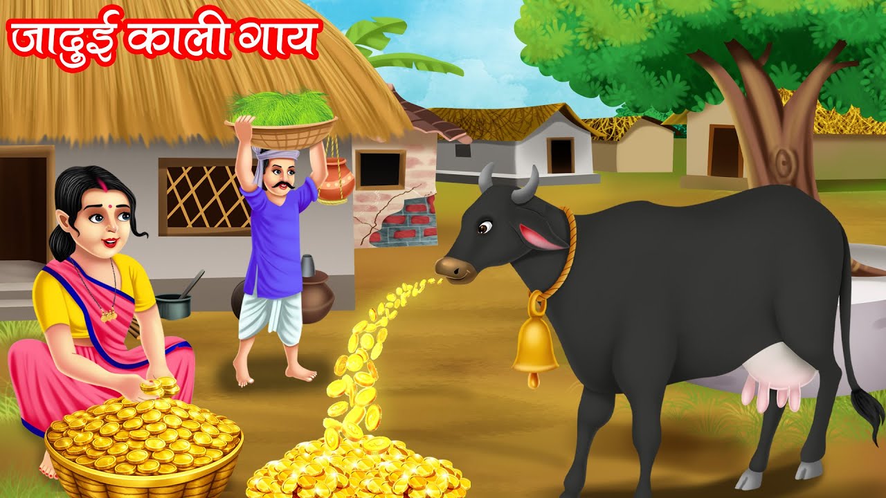 जादुई काली गाय | JADUI KALI GAAY | HINDI KAHANIYA | MORAL STORIES | JADUI KAHANIYA