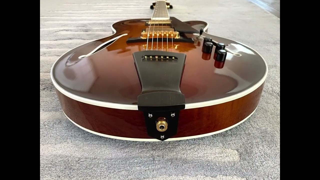 TRENIER Custom Jazz Guitar - 2008 Dark Sunburst