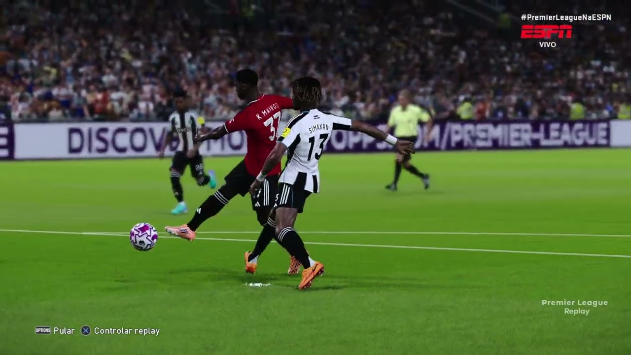 TERCEIRA PARTIDA PREMIER LEAGUE MANCHESTER UNITED X NEWCASTLE