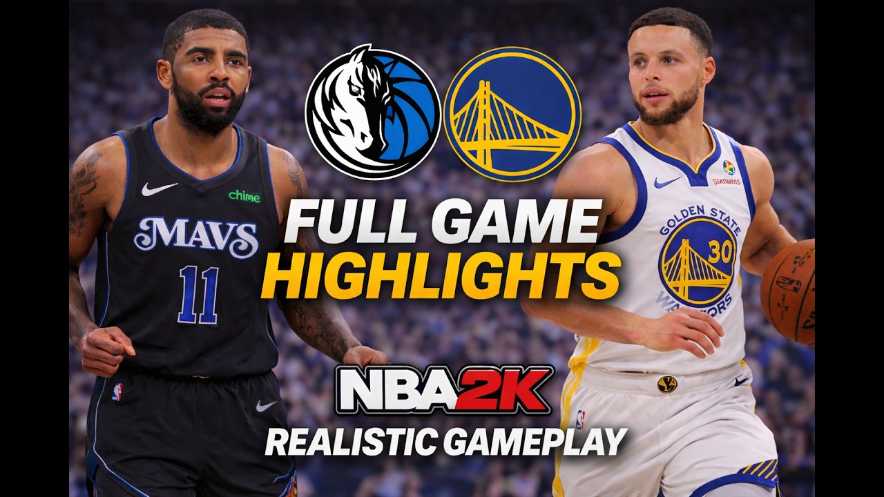 Dallas Mavericks vs Golden State Warriors Full Game Highlights (MyNBA Franchise 29/58)