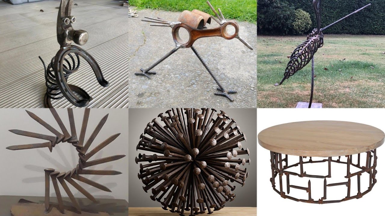 metal project railroad spike ideas | railroad & metal project crafts