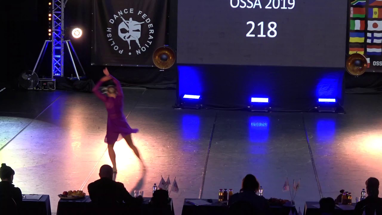 3rd place Selina Jappee, Norway, Ossa World Dance Week 2019