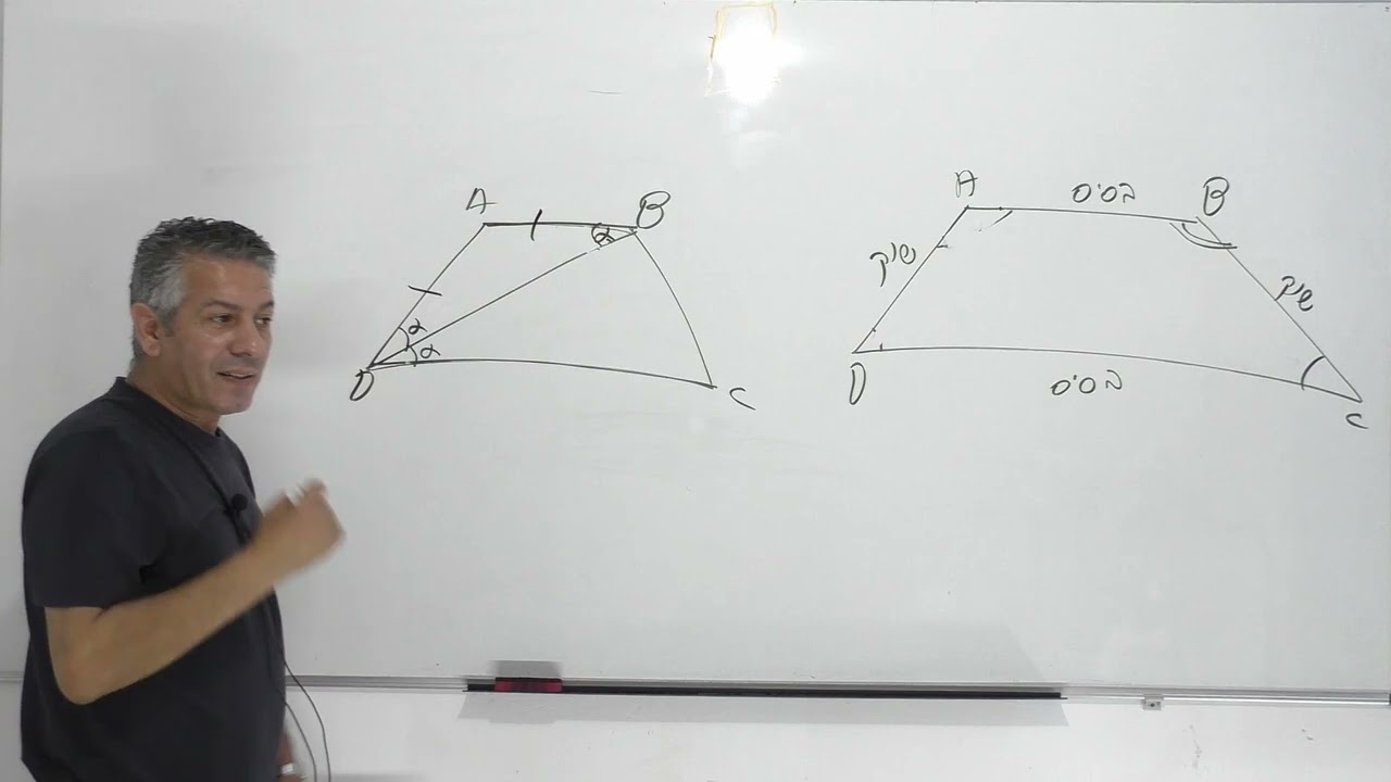 קורס גיאומטריה-הטרפז-שיעור 1-נכיר את תכונות הטרפז (לזכרו של אל
