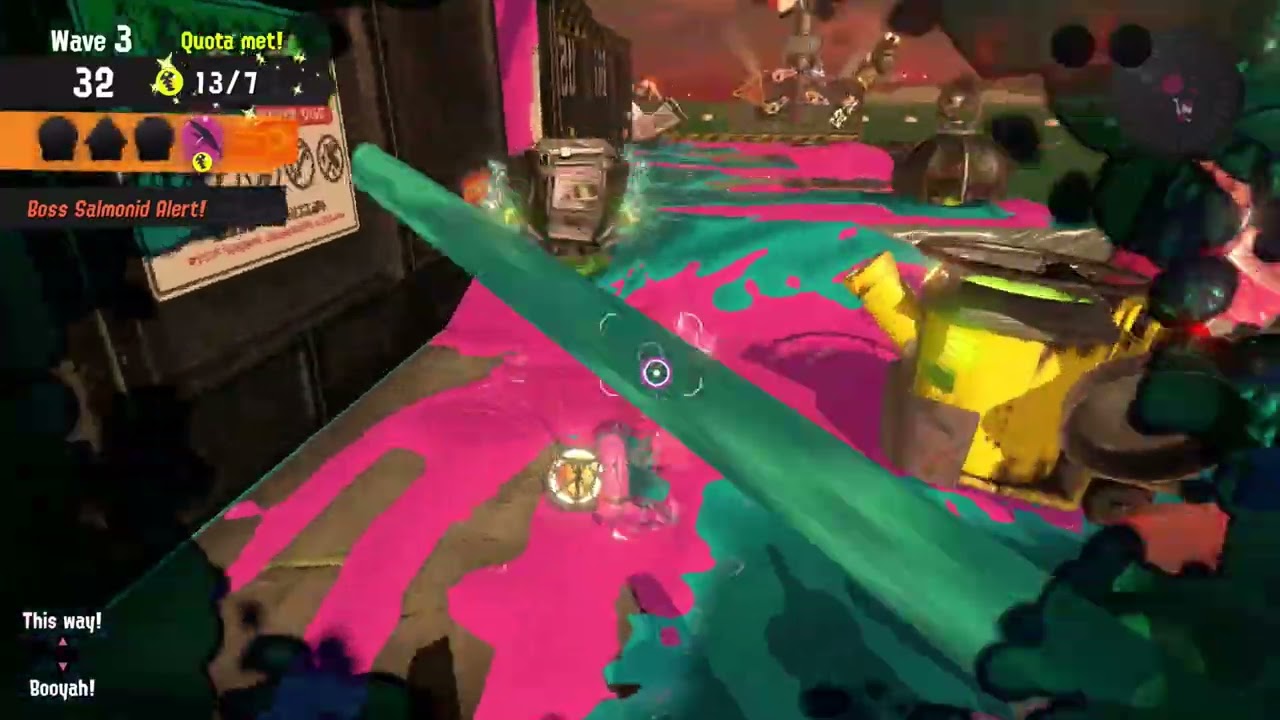 Disappearing Act with A Booyah Bomb! - Splatoon 3: Salmon Run 