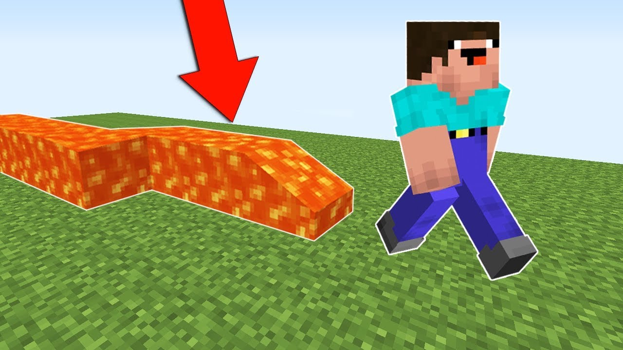 ЭТА ЛАВА БЕЖИТ ЗА НУБОМ В МАЙНКРАФТ ! НУБ ИГРАЕТ В МИНИ ИГРЫ И ТРОЛЛИНГ ЛОВУШКА MINECRAFT