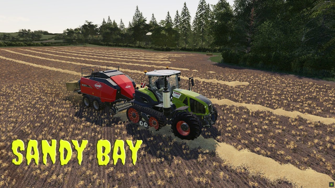 Sandy Bay| Baling,Colecting Bales| Sandy Bay TIMELAPSE | FS19 TimeLapse #3