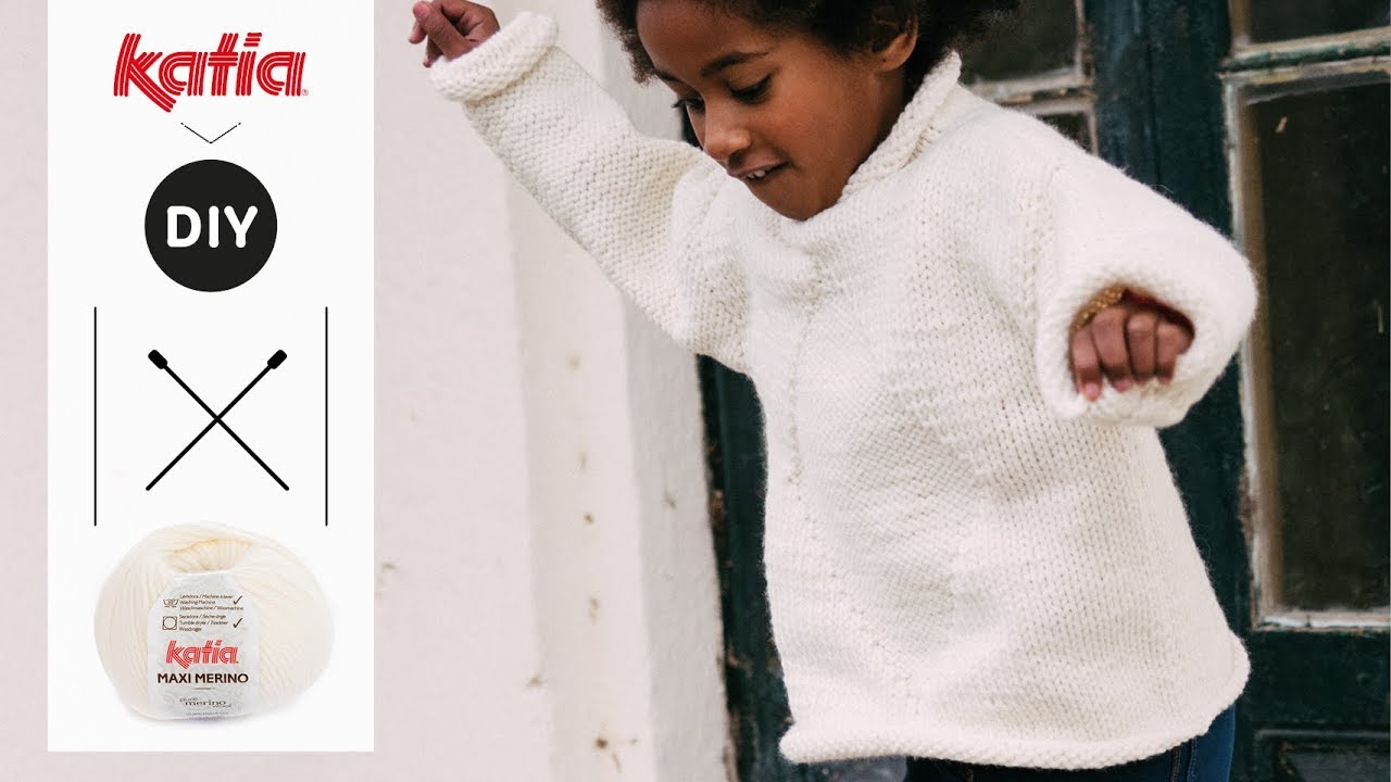 DIY 🐑 Aprende a tejer un Jersey de Niño con Rombo en relieve 🔝⛄