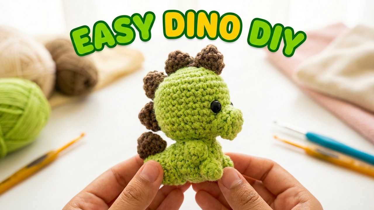 🦖 Cómo Hacer un DINOSAURIO AMIGURUMI a Crochet | Tutorial | Idea para Regalar o Vender 🦖