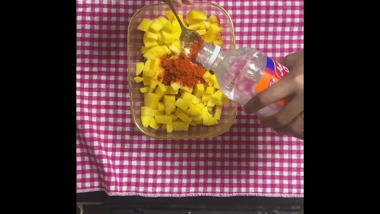 Time ille? This mango pickle is for you ⏱️ Fast & Easy Tasty Mango Pickle 🤤🥭  #mango #pickle 