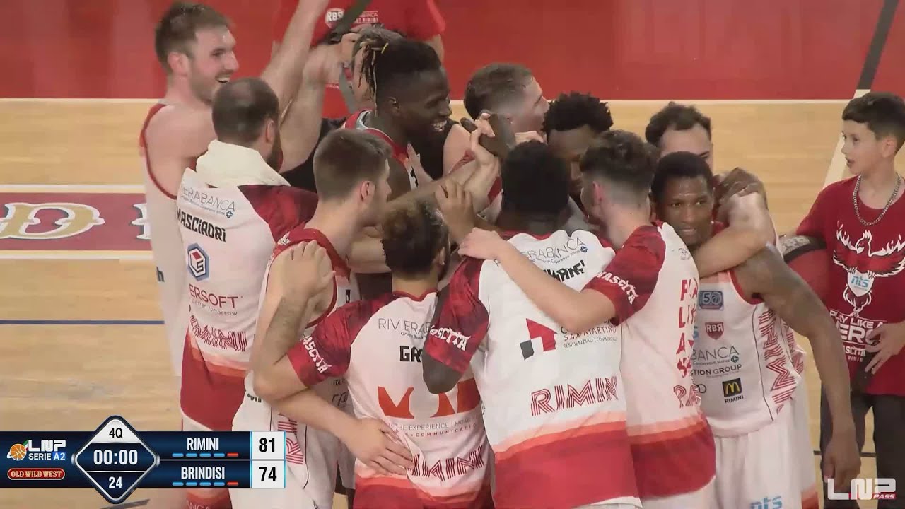 Gara5 RivieraBanca Basket Rimini-Valtur Brindisi 81-74, il servizio