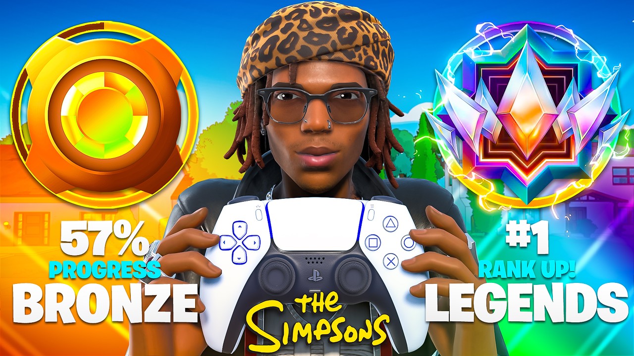 Bronze to Unreal Legends Controller Reload Speedrun (Fortnite Simpsons)