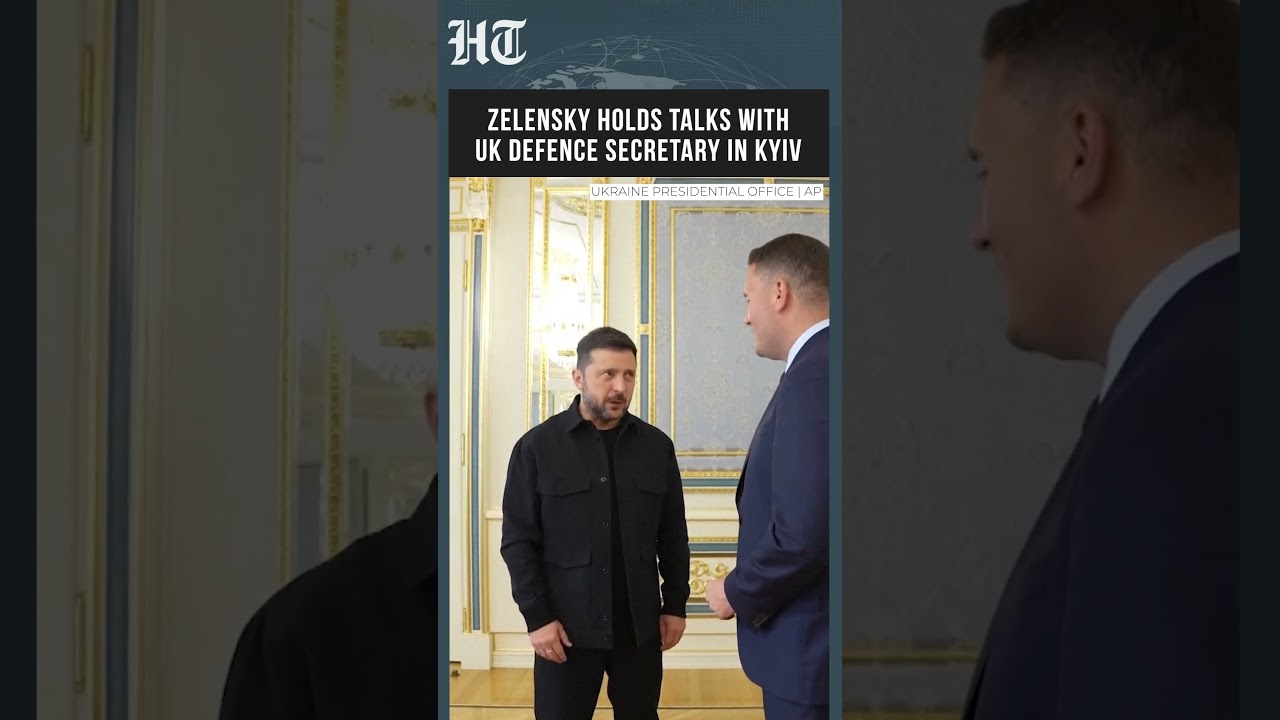 Zelensky Holds Talks With UK Defence Secretary In Kyiv Amid Ongoing War | #shorts