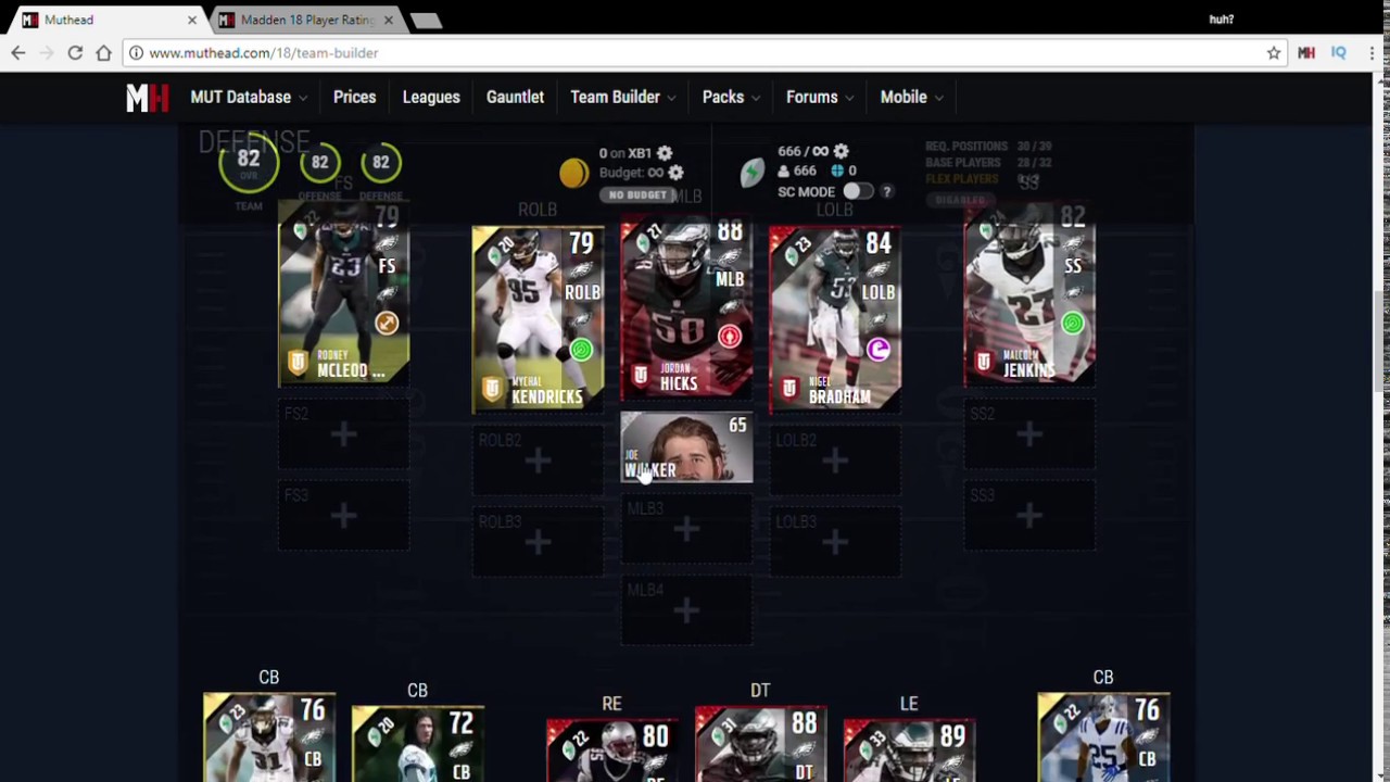 ALL PHILADELPHIA EAGLES SQUAD BUILDER MUT 18! MADDEN 18 ULTIMATE TEAM NEWS